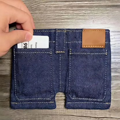 Denim Shorts Coin Purse