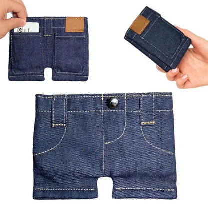 Denim Shorts Coin Purse