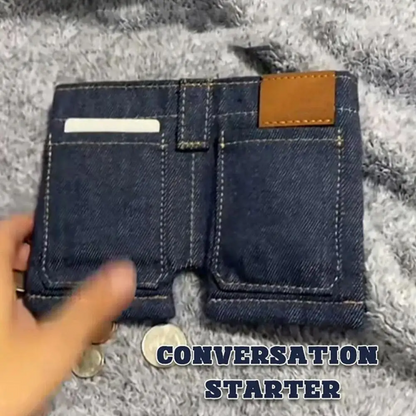 Denim Shorts Coin Purse